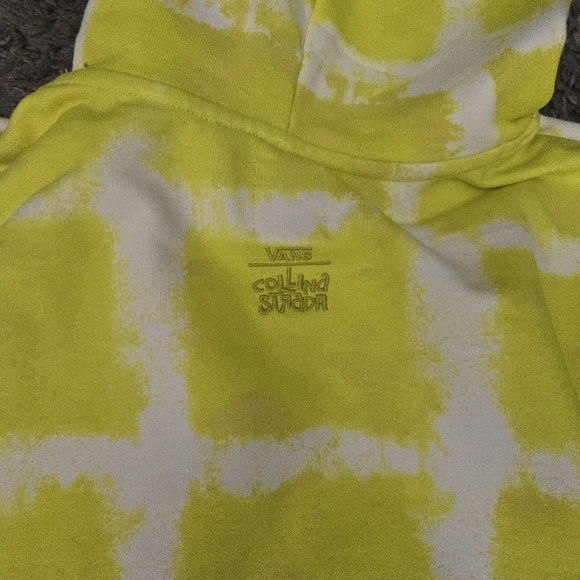Vans Collina Strada Women Sweathsirt Hoodie Yellow Tye Die Neon 112025 - Picture 11 of 11